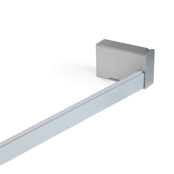 Emuca barre de penderie pour armoire Castor avec lumière LED, batterie amovible et détecteur de mouvement, 1.158, Anodisé mat – Image 5