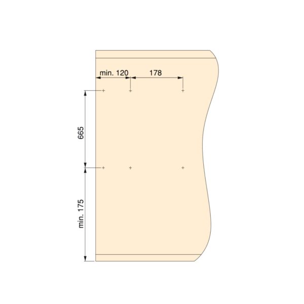 Emuca Miroir extractible pour l'intérieur de l'armoire, Peint en moka, Acier et Plastique et Verre. – Image 11