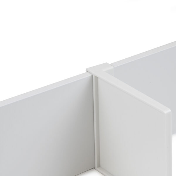 Emuca Lot de séparateurs pour l'intérieur des tiroirs Vertex-Concept, 900, Peint en blanc, Aluminium et Plastique. – Image 6