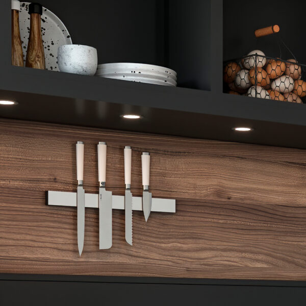Emuca Barre magnétique pour couteaux de cuisine, Acier inoxydable – Image 3
