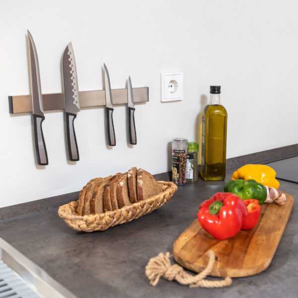 Emuca Barre magnétique pour couteaux de cuisine, Acier inoxydable – Image 6