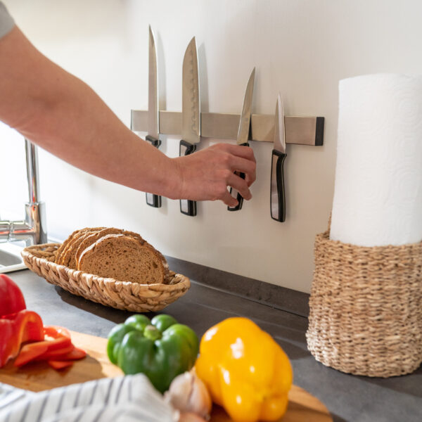 Emuca Barre magnétique pour couteaux de cuisine, Acier inoxydable – Image 7