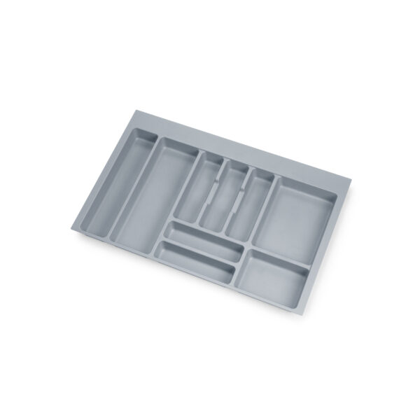 Emuca Range-couverts Optima pour tiroir universel, module 800mm, Plastique, Gris