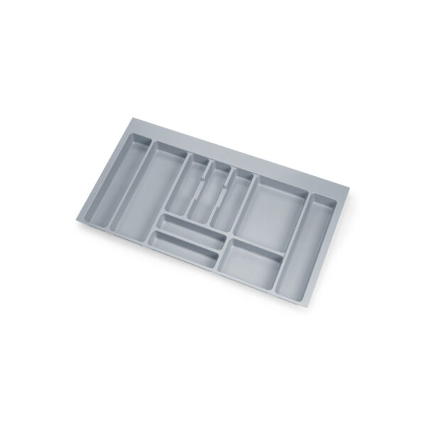 Emuca Range-couverts Optima pour tiroir universel, module 900mm, Plastique, Gris