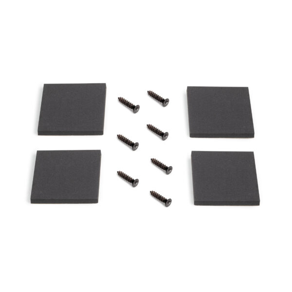 Emuca Jeu de pieds rectangulaires Square pour table, largeur 600mm, Acier, Peint en noir – Image 7