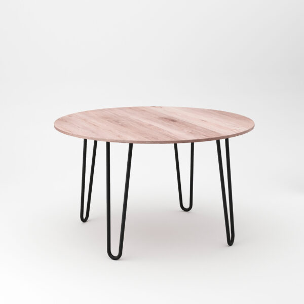 Emuca Lot de 4 pieds Hairpin de 2 s par fils table, hauteur 400mm, Acier, Peint en noir – Image 3