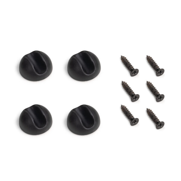 Emuca Lot de 4 pieds Hairpin de 2 s par fils table, hauteur 400mm, Acier, Peint en noir – Image 6