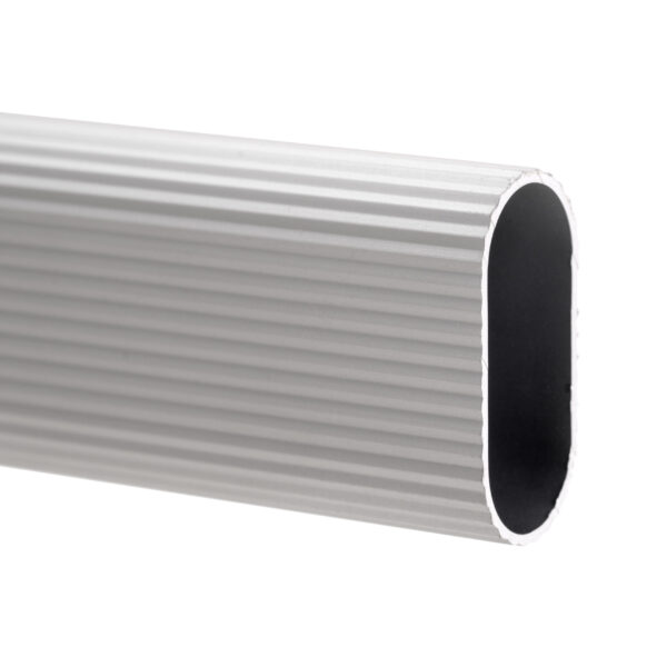 Emuca Lot de 2 rails de 0,75 m avec supports, Aluminium et Zamak, Anodisé mat – Image 4