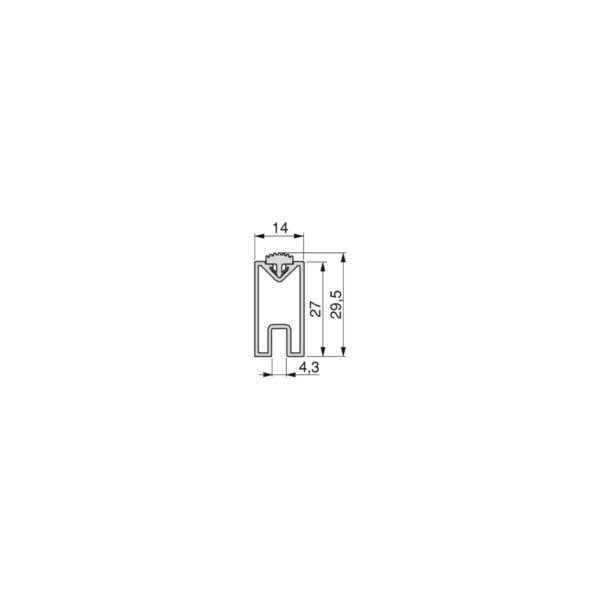 Emuca Kit de fixation pour 1 étagère en bois, 1 module et 1 tringle de suspension, longueur 1m Zero, Zamak, Peint en noir texturé – Image 10