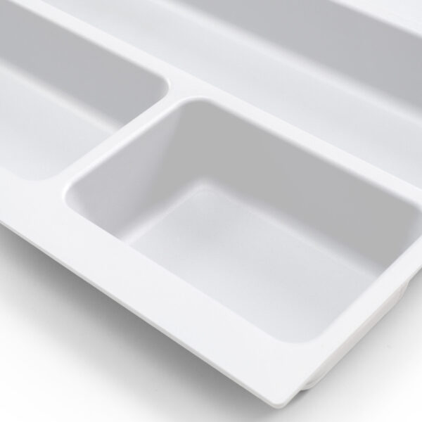 Emuca range-couverts Optima Vertex/Concept, profondeur 500mm, plateau 16mm, module 600mm, Plastique, Blanc – Image 6