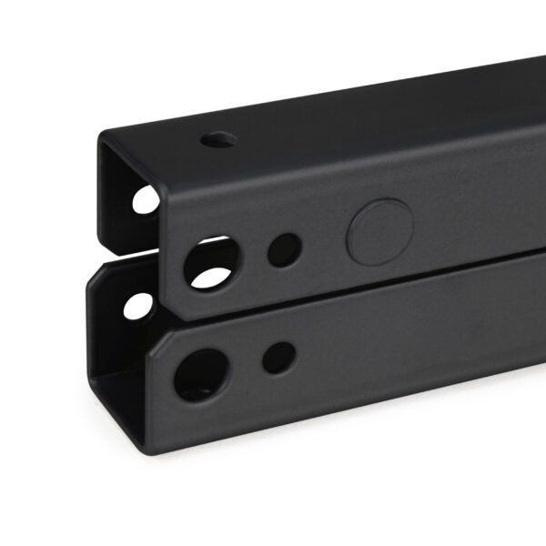 Emuca Jeu de ensemble de mécanismes de levage pour table basse, permet de lever la table de 135mm, Acier, Peint en noir – Image 8