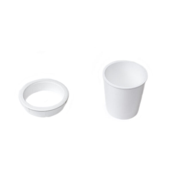 Emuca Accessoire porte-objets Pot, Plastique blanc, Plastique. – Image 2