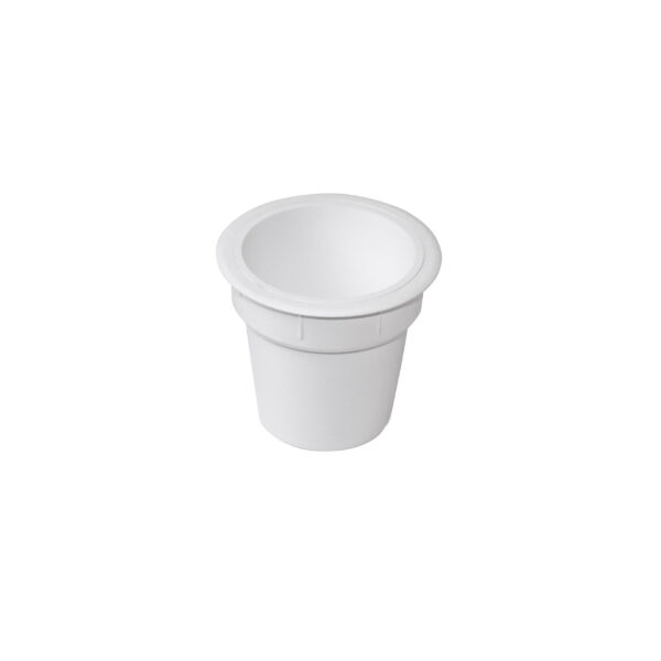 Emuca Accessoire porte-objets Pot, Plastique blanc, Plastique. – Image 3