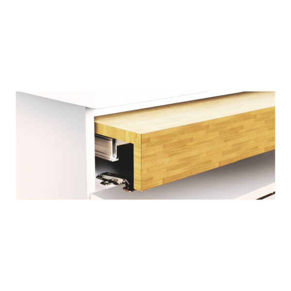 Emuca Coulisses pour table extensible et relevable Oplà Top, Aluminium, Acier inox anodisé – Image 3