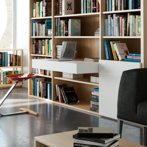 Emuca Coulisses pour table extensible et relevable Oplà Folding+39, Aluminium, Acier inox anodisé – Image 2