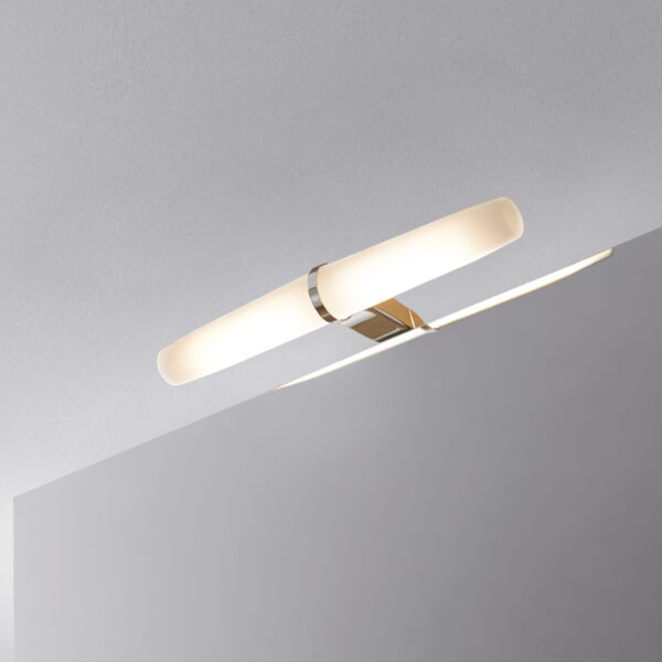 Emuca Spot LED pour miroir de salle de bain Gemini (AC 230V 50Hz), 6 W, Chromé, Plastique et Aluminium – Image 3