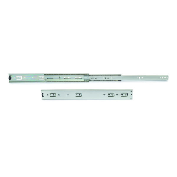 Emuca Lot de 2 jeux de coulisses de tiroir sur roulement à billes pour charges lourdes, sortie totale, hauteur 51mm, profondeur 700mm, Acier, Zingué – Image 5