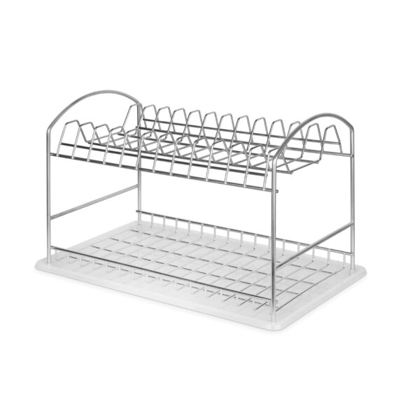 Emuca Égouttoir à vaisselle à poser Suprastar, 435x270x275mm, acier, chromé