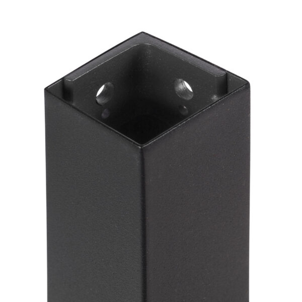 Emuca Pieds carrés et cadre de table, 50x50mm, 1150x750mm, Acier, Peint en noir – Image 7