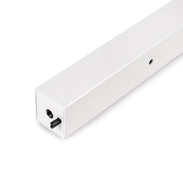 Emuca Pieds carrés et cadre de table, 50x50mm, 1150x750mm, Acier, Peint en blanc – Image 8