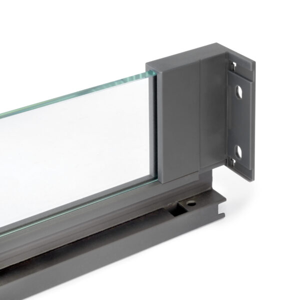 Emuca tiroir Extérieur Vertex 40kg côtés en verre 93mm de haut, 450mm de profondeur, Acier & Aluminium et Verre, Gris Anthracite – Image 10