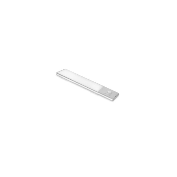 Emuca Luminaire LED Kaus rechargeable par usb avec détecteur de mouvement, L 240 mm, Anodisé mat, Plastique et Aluminium
