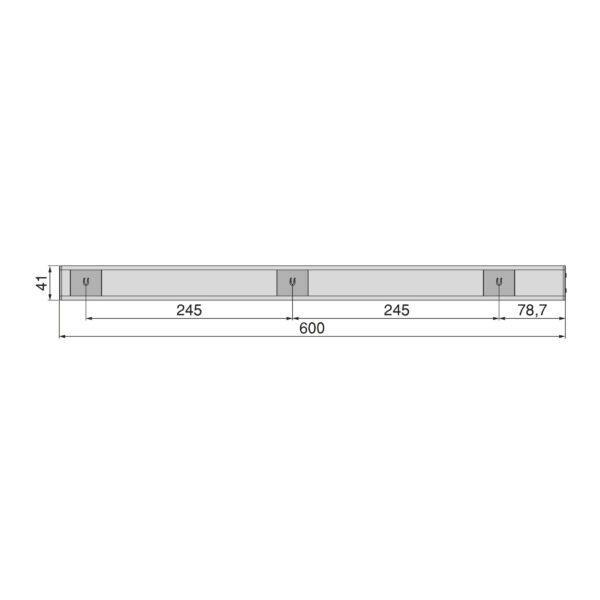 Emuca Luminaire LED Kaus rechargeable par usb avec détecteur de mouvement, L 600 mm, Anodisé mat, Plastique et Aluminium – Image 16