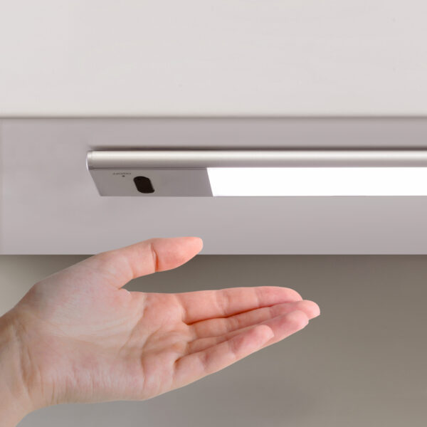 Emuca Luminaire LED Kaus rechargeable par usb avec switch, L 240 mm, Anodisé mat, Plastique et Aluminium – Image 8