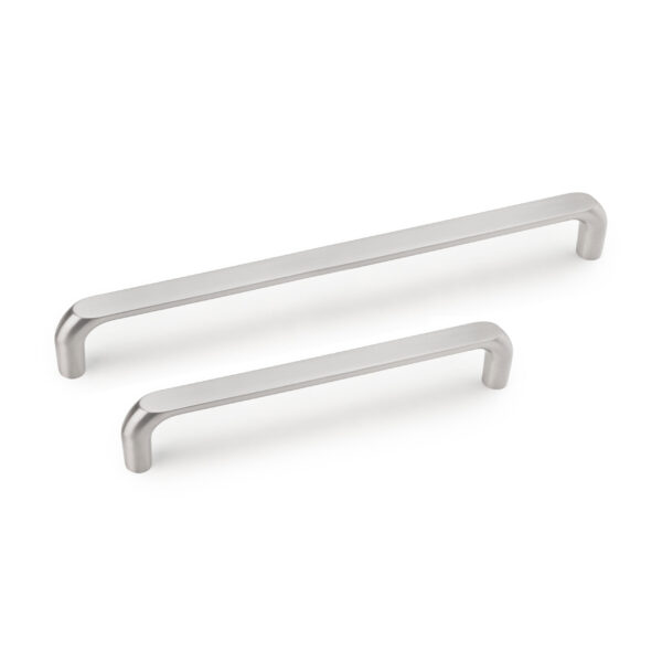 Emuca Lot de 20 poignées pour meubles Zagreb, L236mm, entraxe 224mm, Zamak, Nickel satiné – Image 7