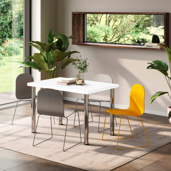 Emuca Plateaux de table, 1150x750, Peint en blanc, Bois – Image 3