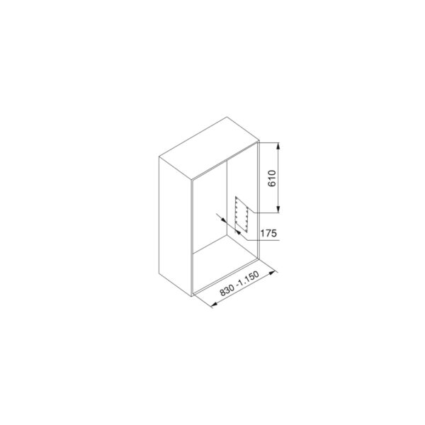 Emuca Penderie rabattable pour armoire Hang, 830 - 1150, Peint gris pierre, Acier et Plastique. – Image 7