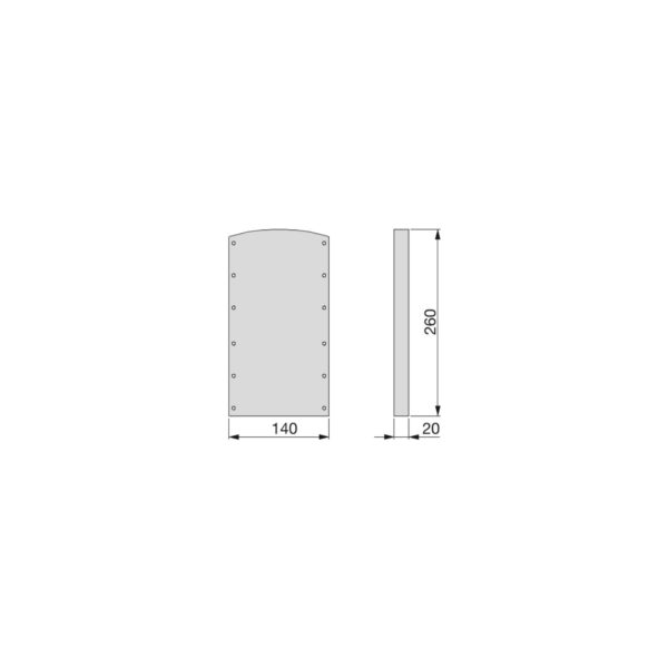 Emuca Jeu de d'inserts latéraux pour Penderie escamotable pour Hang, Plastique, Peint gris pierre – Image 2
