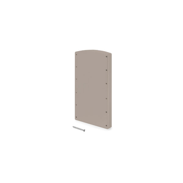 Emuca Jeu de d'inserts latéraux pour Penderie escamotable pour Hang, Plastique, Peint gris pierre