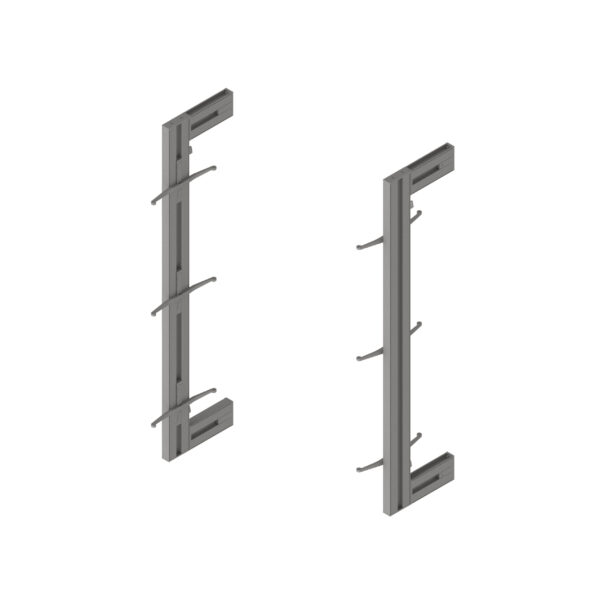 Emuca Kit de cadre modulaireKit de Zero avec matériel de fixation murale, Aluminium et Zamak, Peint gris pierre – Image 6