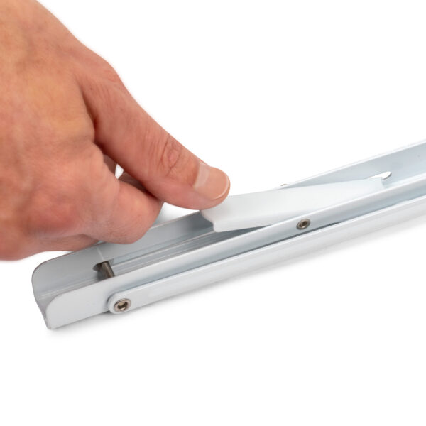 Emuca Jeu de Supports de pliage, longueur 303mm, Acier, Peint en blanc – Image 7