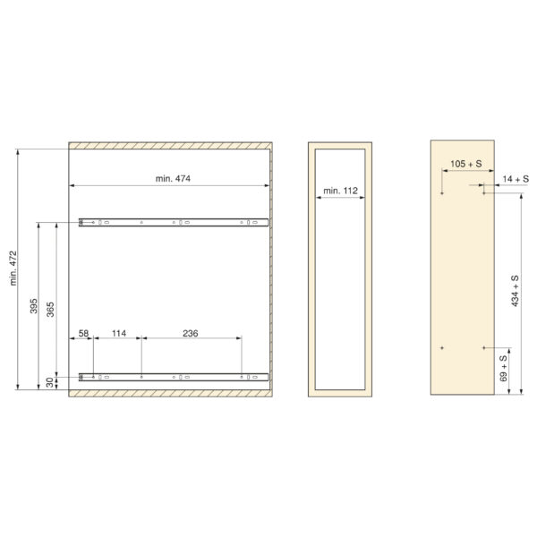 Emuca Porte-bouteilles extractible SupraMax, module 150mm, acier, chromé – Image 4