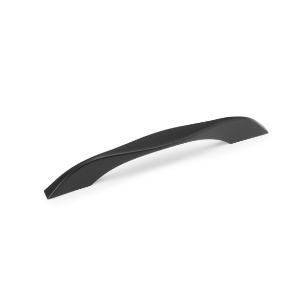 Emuca Lot de 8 poignées pour meubles Varna, L181mm, entraxe 160mm, Zamak, Peint en noir – Image 6