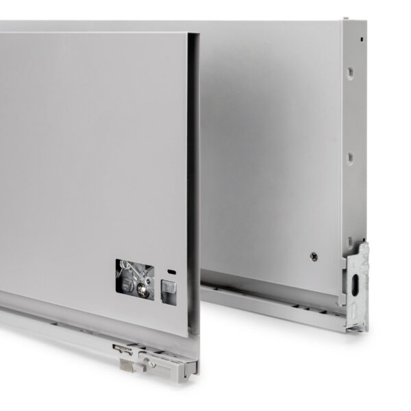 Emuca Tiroir extérieur Vertex avec réglages 3D hauteur 242mm, 60kg, profondeur 500mm, acier, Peint aluminium – Image 3