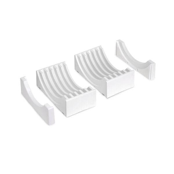Emuca Kit de rangement pour assiettes, 13 assiettes maximum, plastique, blanc – Image 4