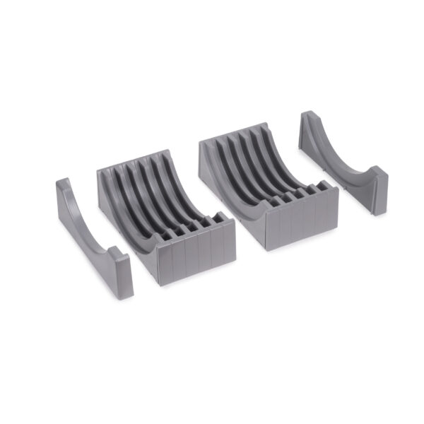Emuca Kit de rangement pour assiettes, 13 assiettes maximum, Plastique, Gris – Image 4