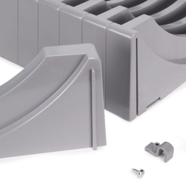 Emuca Kit de rangement pour assiettes, 13 assiettes maximum, Plastique, Gris – Image 8
