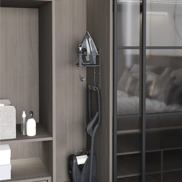 Emuca Porte-fer et planche à repasser, Acier, Gris anthracite – Image 3
