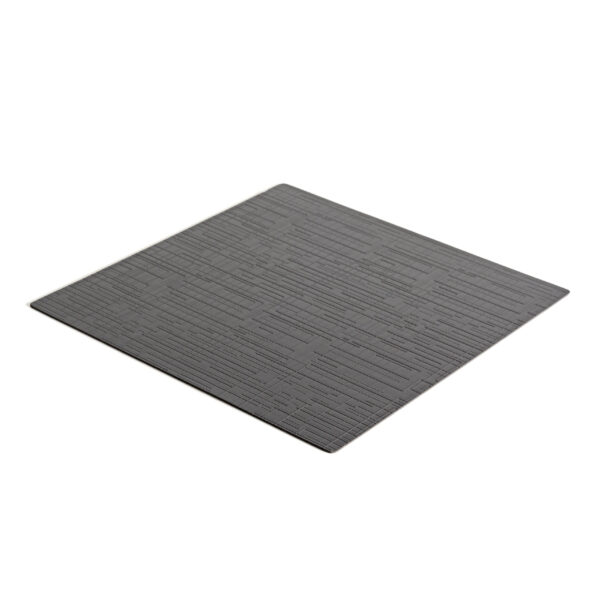 Emuca Tapis antidérapant pour tiroirs, Net, longueur 20m x 480mm, Plastique, Gris antracite