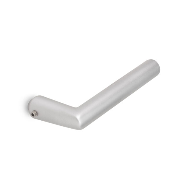 Emuca Poignées pour serurres de porte de verre pour intérieur, Modèle en L-R, Aluminium, Anodisé mat – Image 4
