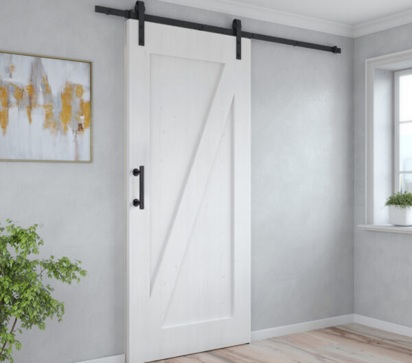 Emuca Poignée pour portes coulissantes en bois Pasadena, Longueur 240 mm, entraxe 180 mm, Acier, Noir texturé – Image 3