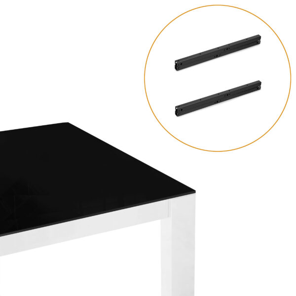 Emuca Ensemble de mécanismes de levage pour tables basses, permette elevare la mesa 192mm, Acier, Peint en noir – Image 5