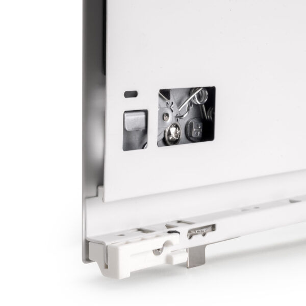 Emuca Tiroir extérieur Vertex avec réglages 3D hauteur 131mm, 40kg, profondeur 2550mm, Acier, Peint en blanc – Image 5