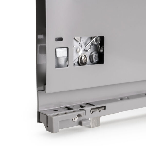 Emuca Tiroir extérieur Vertex avec réglages 3D hauteur 178 mm, 40kg, profondeur 450mm, Acier, Peint en aluminium – Image 5