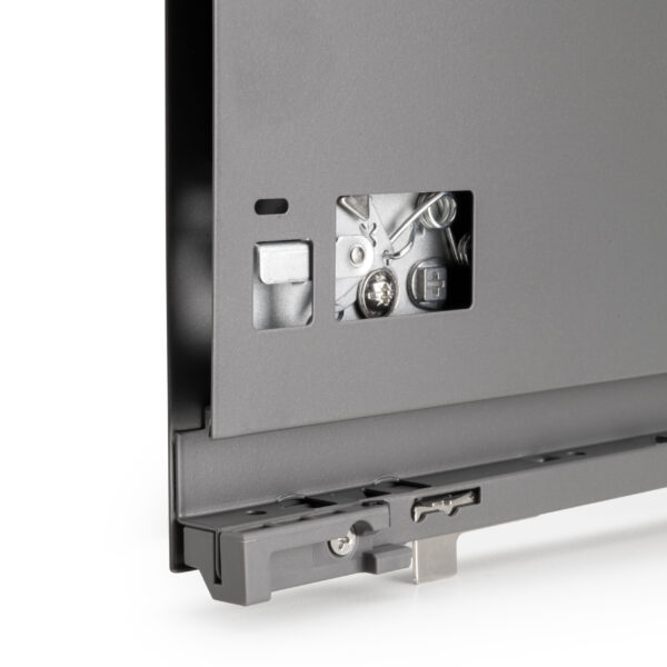 Emuca Tiroir extérieur Vertex Push Synchro avec réglages 3D, hauteur 93mm, 40kg, profondeur 500mm, Acier, Gris antracite – Image 5