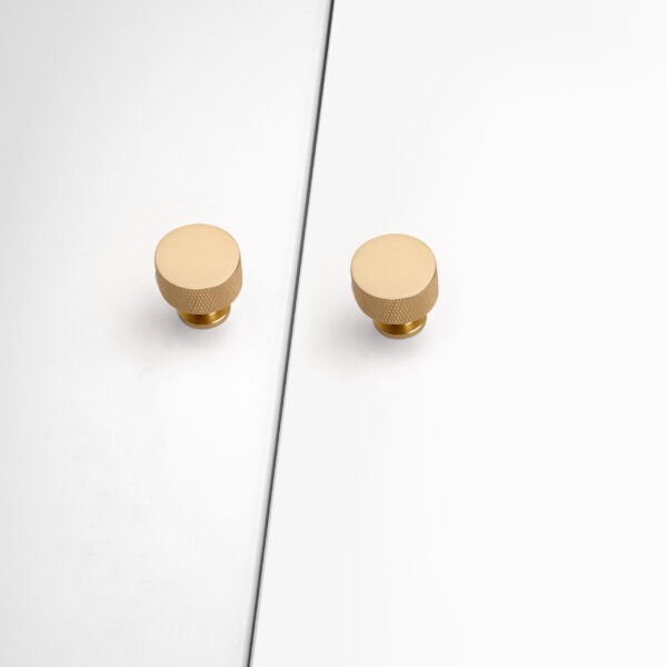 Emuca Lot de 10 boutons pour meubles Argos, diamètre 30mm, Aluminium, Or – Image 4